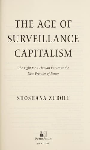 The Age of Surveillance Capitalism cover