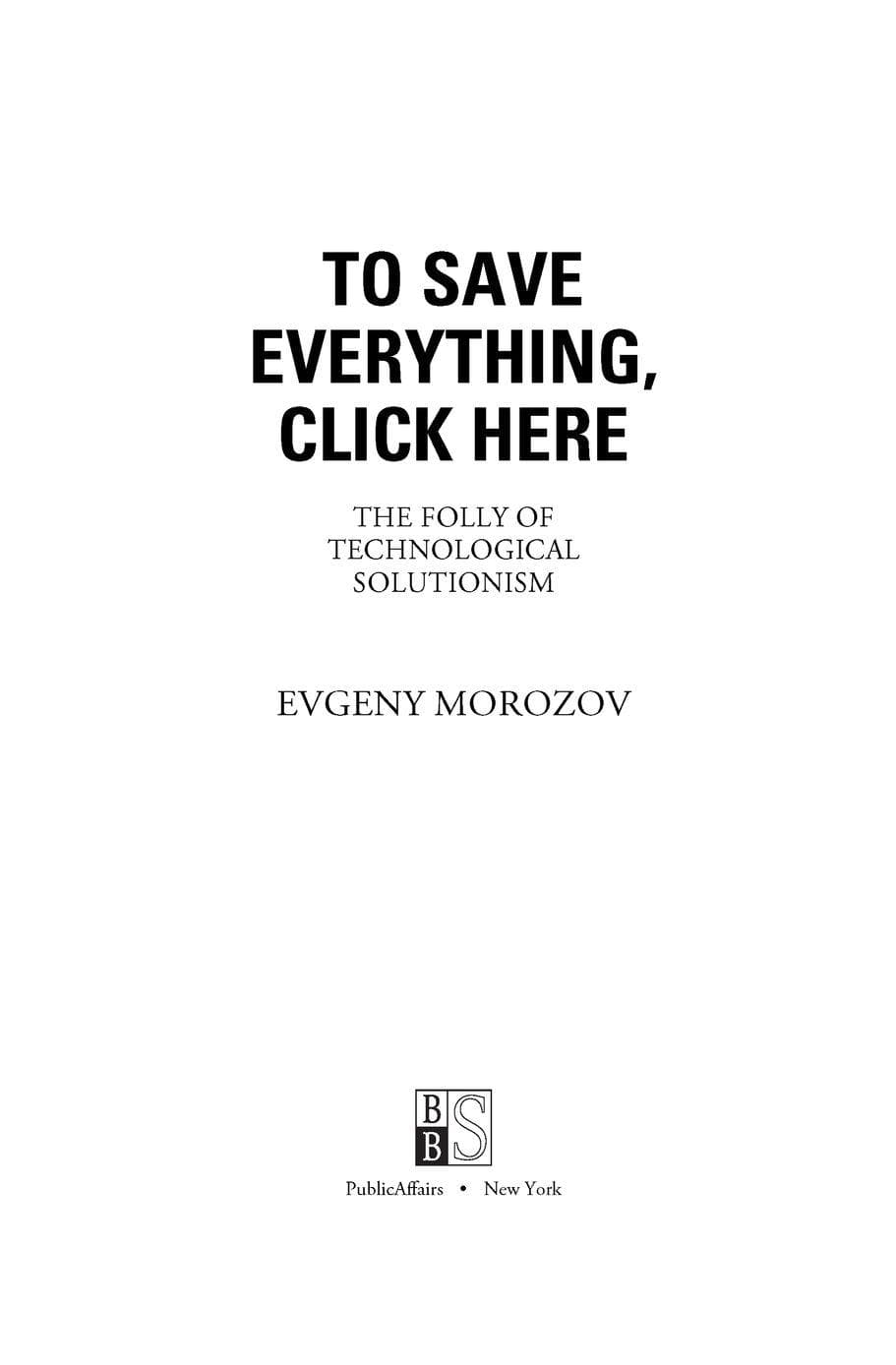 To Save Everything, Click Here cover