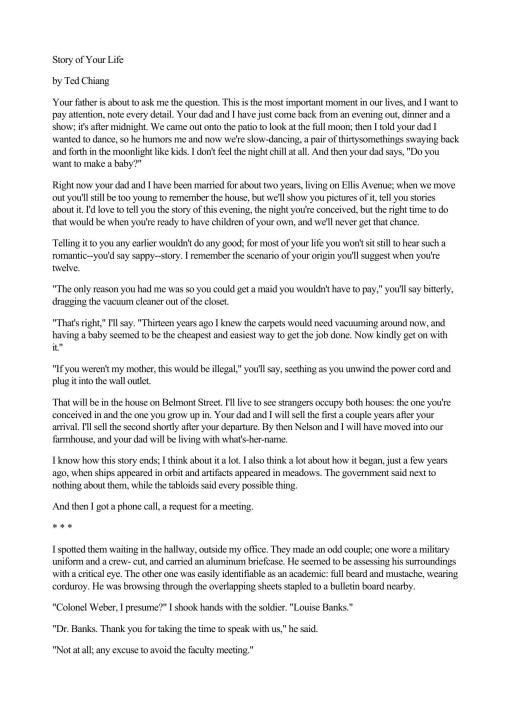 Story of Your Life cover